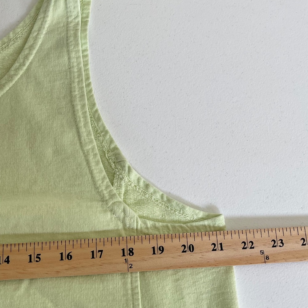 Hot Cotton Marc Ware Maxi Dress Womens L Mint Green Drop Pockets USA Cotton - Picture 9 of 10